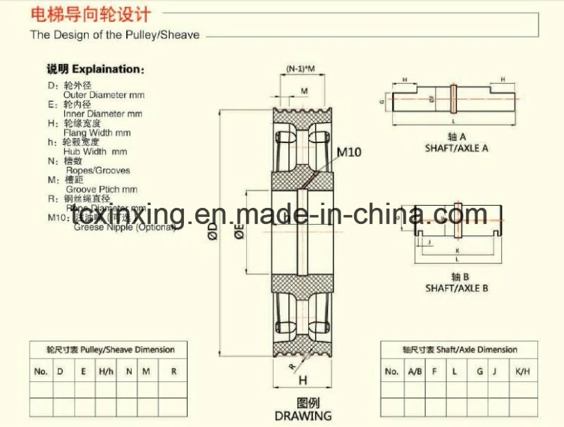 Quality Nylon Elevator Wheel Sheave