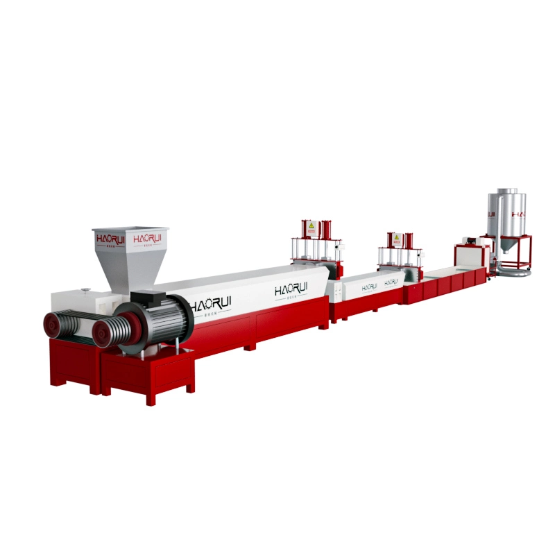 Haorui Energy Saving Waste Plastic Film Pelletizer Cutter Pelletizing Machine