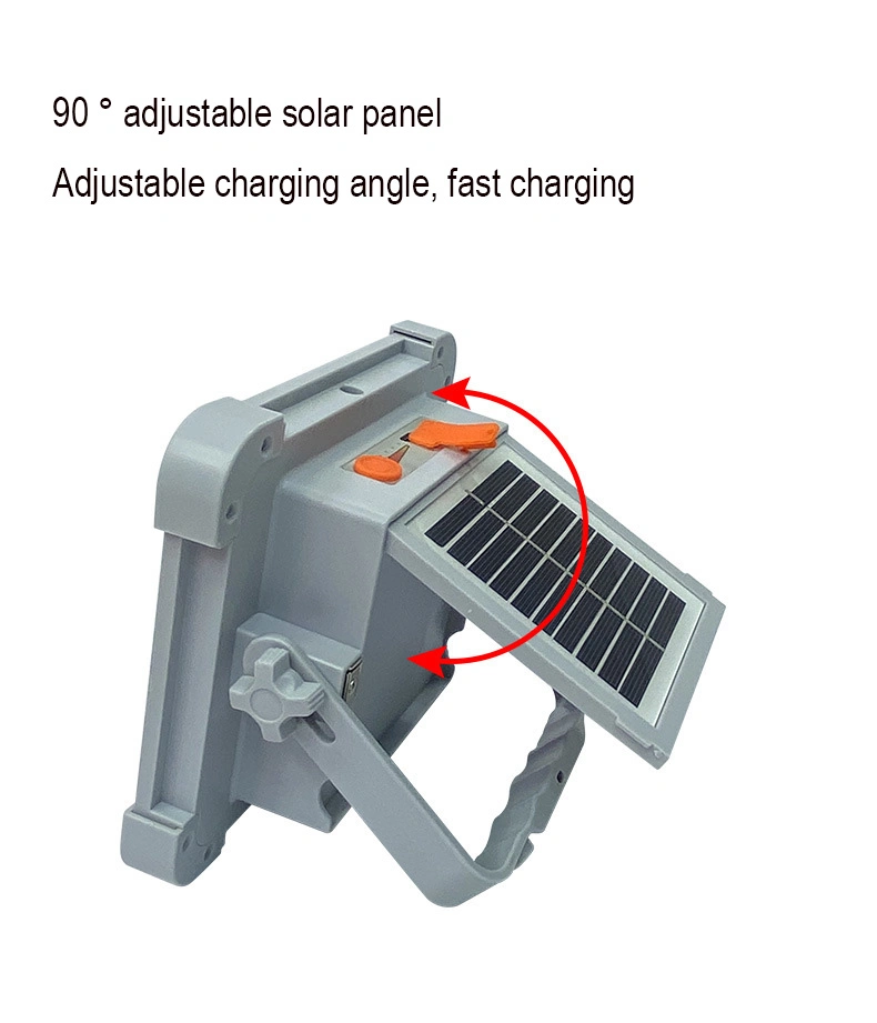 Super Bright Wasserdicht für Outdoor / Indoor tragbare LED Arbeit Notfall COB Flutlicht Solar Nachtbeleuchtung