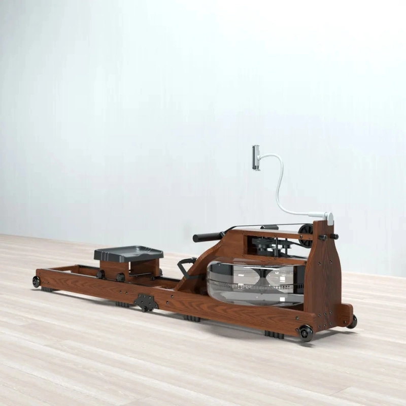 Foldable Wood Row Resistance Home Indoor Water Rowing Machine