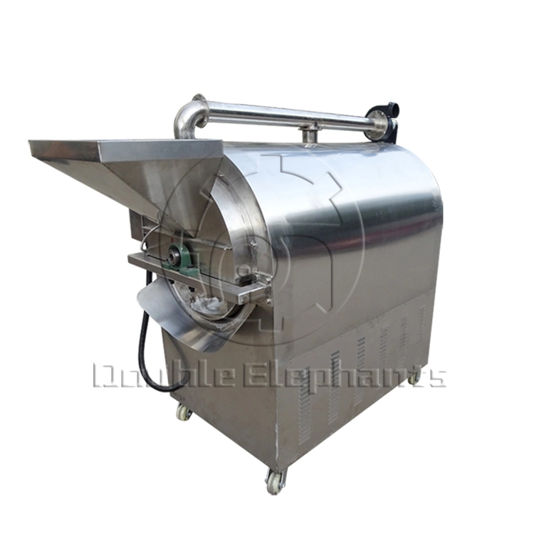 Stainless Steel Electric Sesame / Soybean / Cocoa Bean Roaster Machine