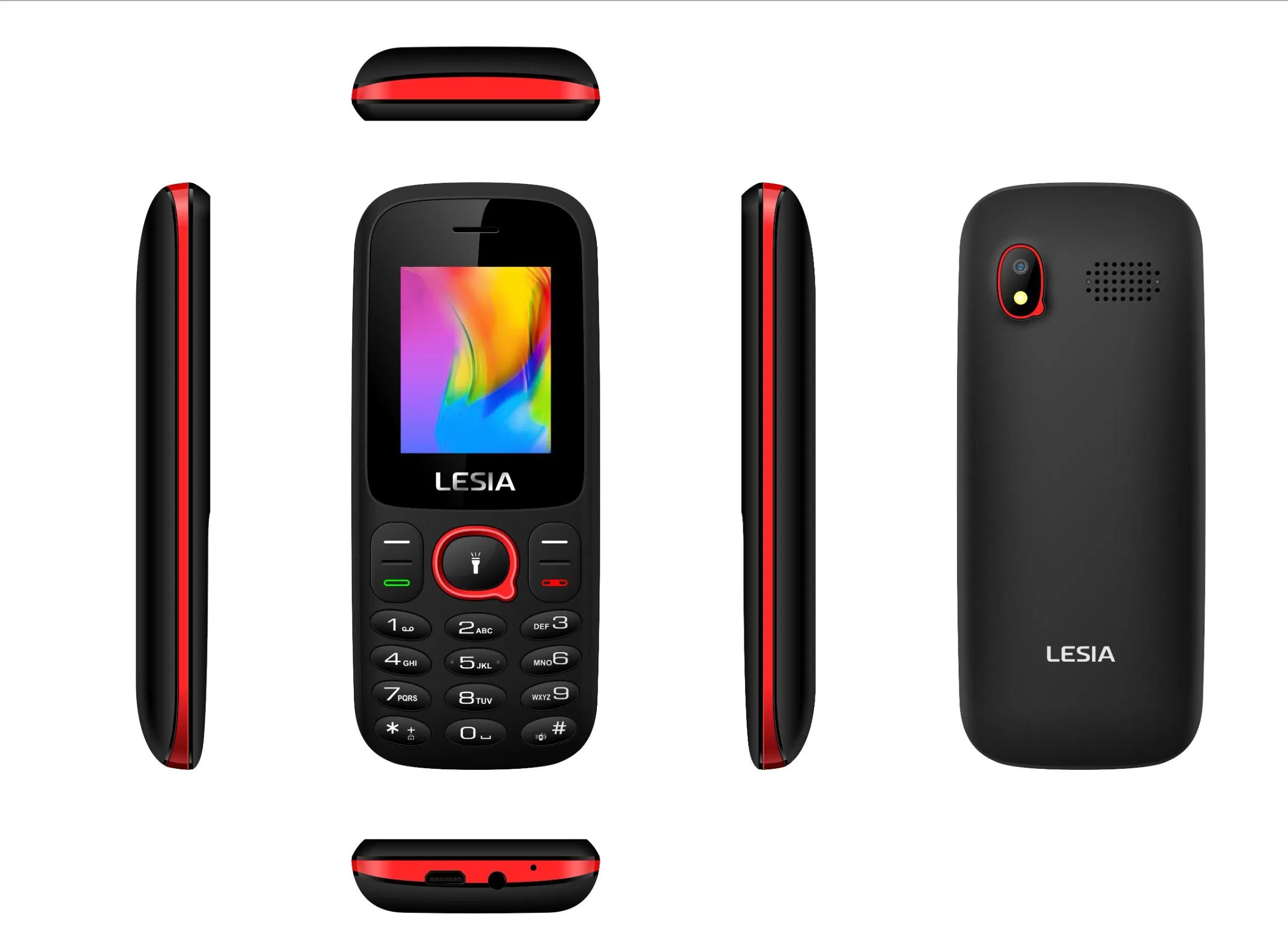 GSM 850/900/1800/1900MHz Hot Leisa 1.77inch 2g Phone 32+32GB Cell Phone with Keypad 800mAh Mobile Phone China Manufactory ODM/OEM Phone