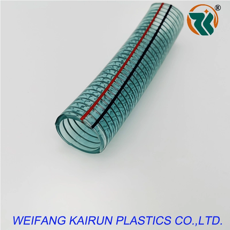 8mm/9mm/12mm/15mm/19mm/25mm/32mm Conveying Water Food Grade PVC Steel Wire Reinforcd Hose