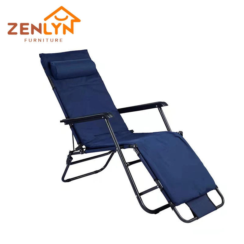 Outdoor Lounge Folding Stainless Aluminium Adjustable Foldable Sun Beach Leisure Lazy Lounge Chair