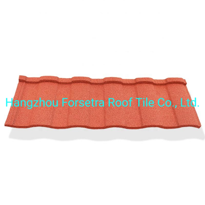 Roman/Rainbow Tile Effect Roof Sheets Metal Stone Coated Roofing Tiles for Modern Buildings