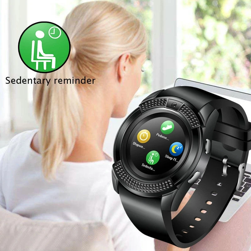 2023 X6 V8 Bt 2g chamada do telemóvel com cartão SIM Relógio inteligente X6 com pulseira para a câmara pulso Fitness Tracker Ecrã tátil Android iOS
