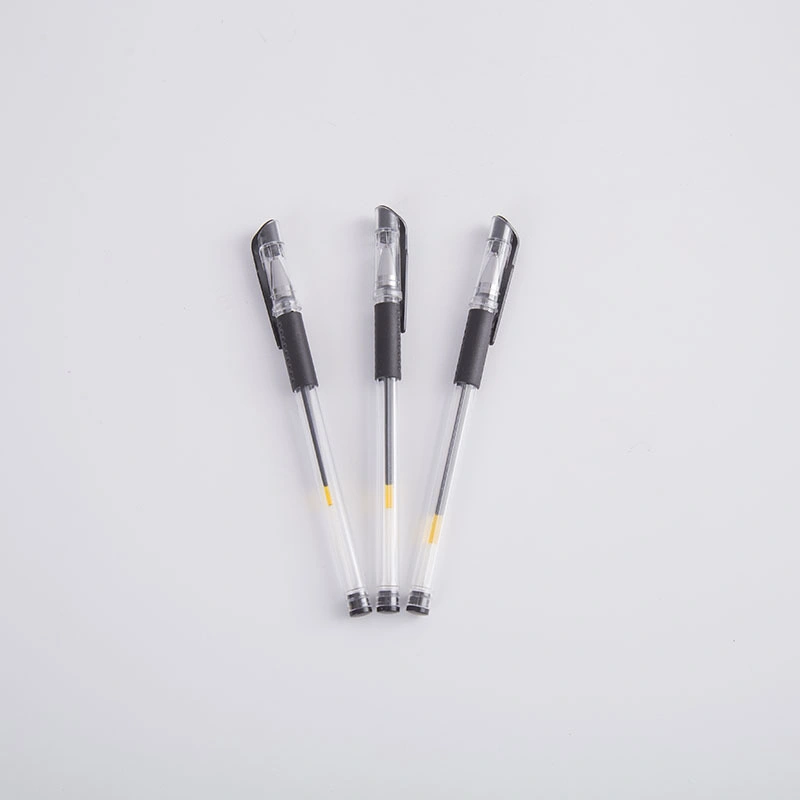 Esferográfica de gel neutra Carbon Waterborne de 0,5 mm, caneta padrão europeia, Bullet Esferográfica de gel de teste de assinatura para escritório de agulhas