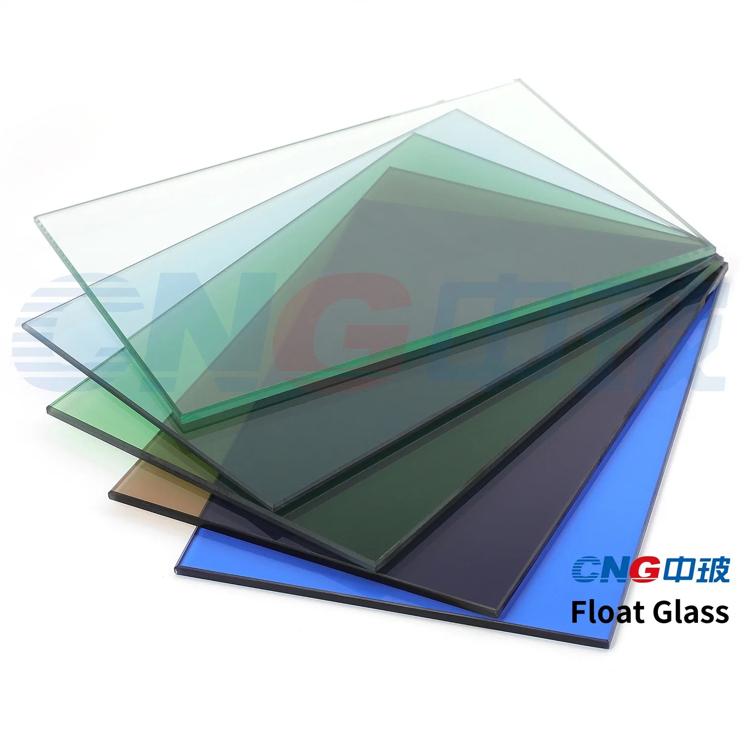 3-12mm Tinted Float Glass with Green, Blue, Grey, Bronze, Clear Colors