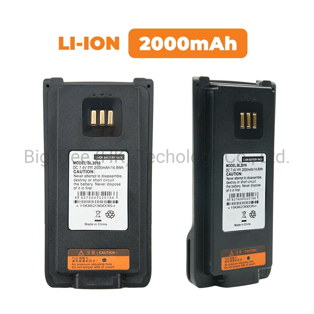 Pd985 Bl2016 2000mAh Li-ion Batteries for Hytera HYT Walkie-Talkies