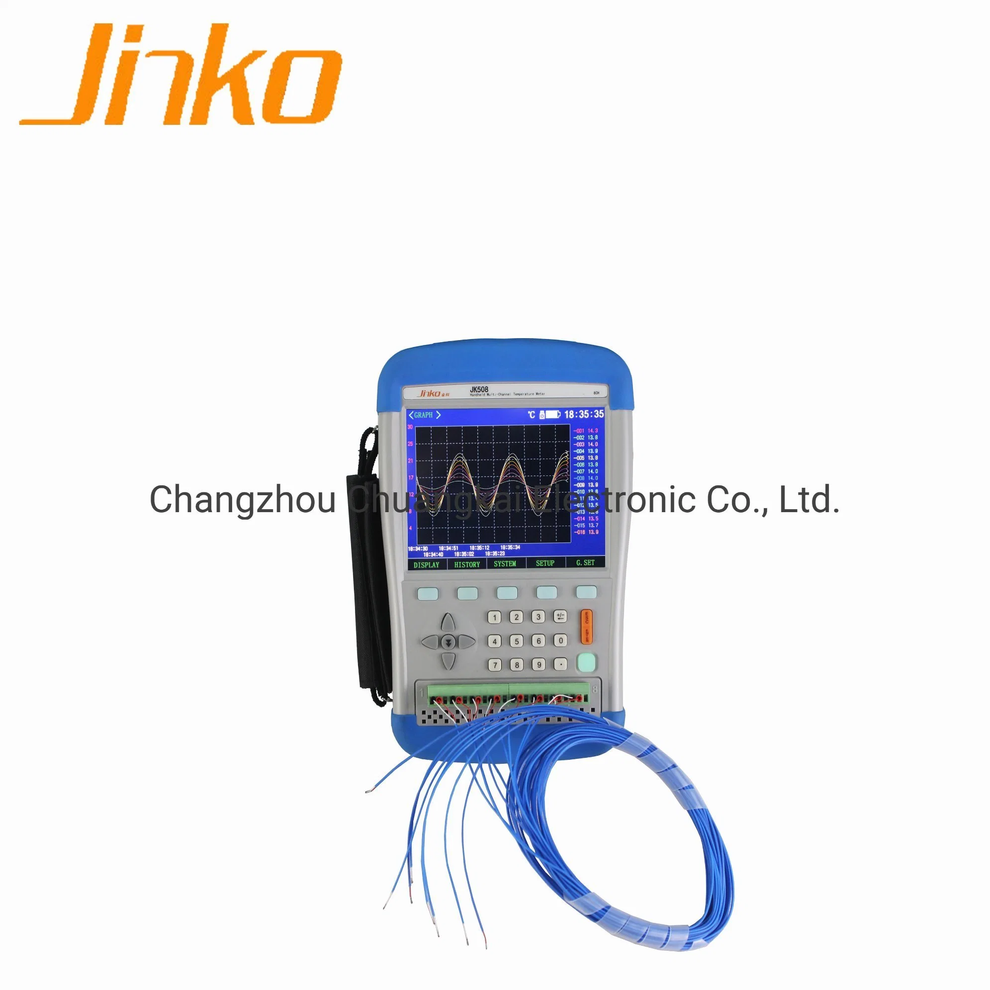 Jk508 Handheld Temperature Measuring Instrument with 5.6 Inches TFT True-Color LCD Display