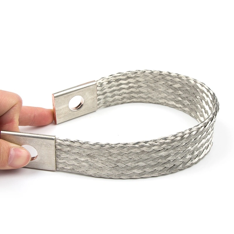 Tinned Copper Metal Braid Sleeving Flexible Shielding Wire 0.2 Diameter