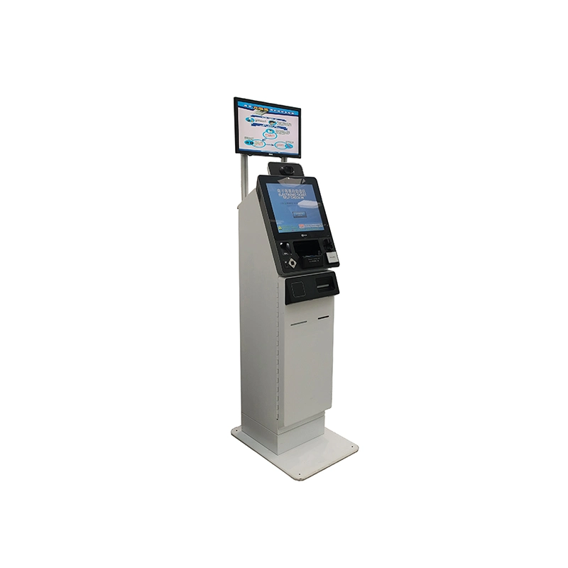 Pantalla doble Registro automático y salida Kiosk para Hotel