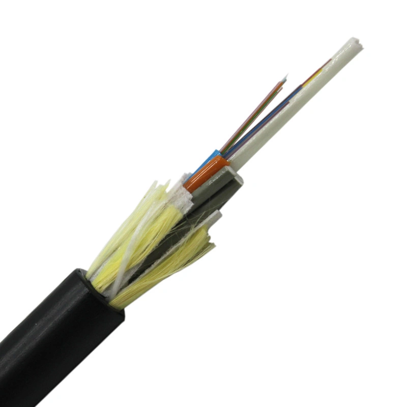 Professional ADSS CABLE All-dielectric double jacket with Strength member 80m 100m 120m