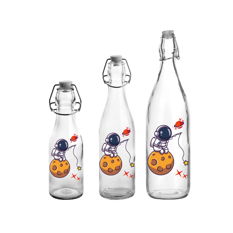 Customized High quality/High cost performance  Garbo Decal Glass Oil Bottles 250ml Can for Kitchenware and Tableware