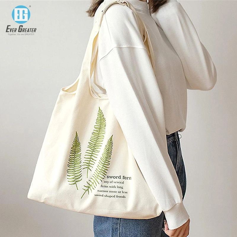 Cotton Tote Bag Shopping with Printing Logo Bolsos Sac &agrave; Main Sacola