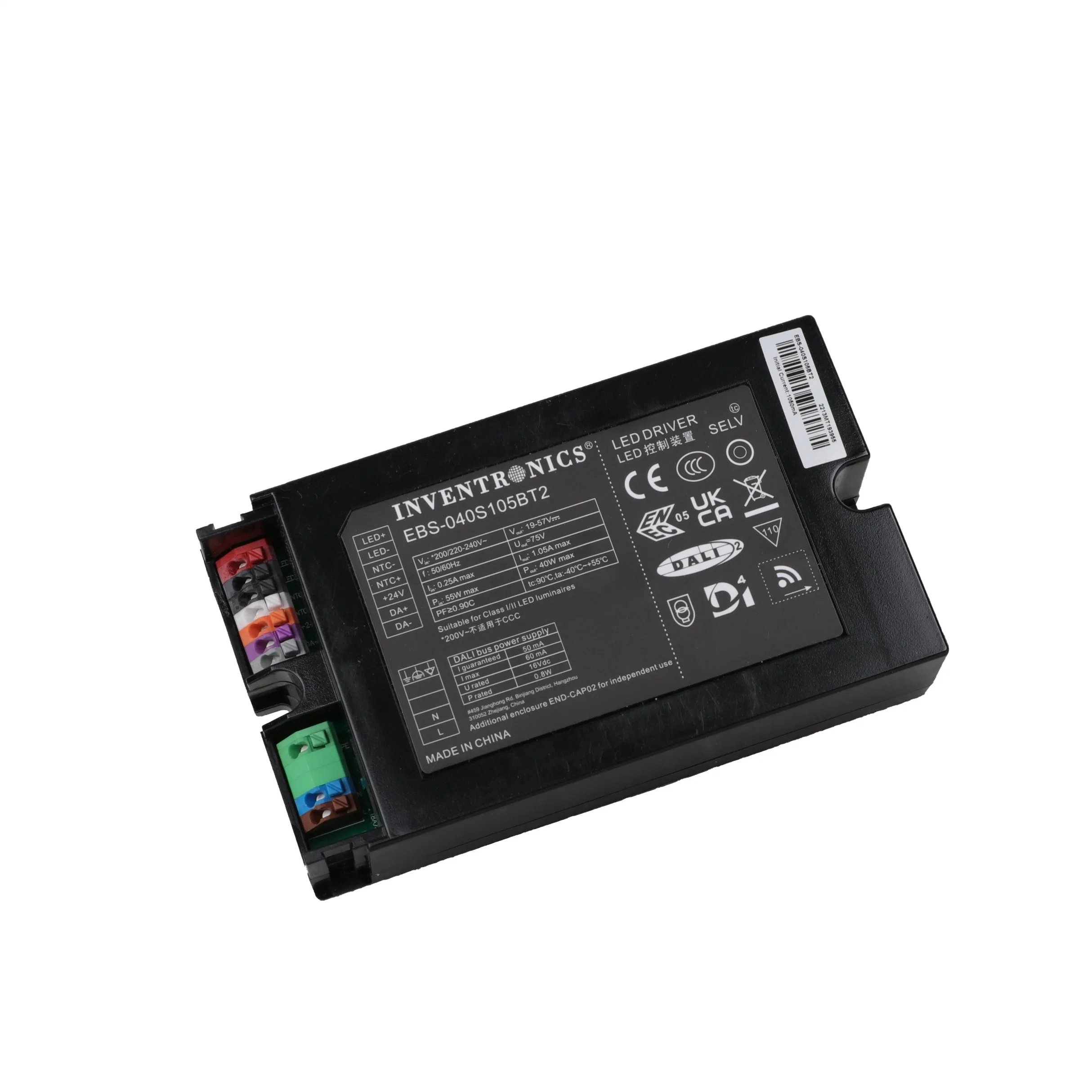 Inventronics Ebs-040s070BT2 40W de potencia constante todo el poder controlador LED regulable de 450-700mA