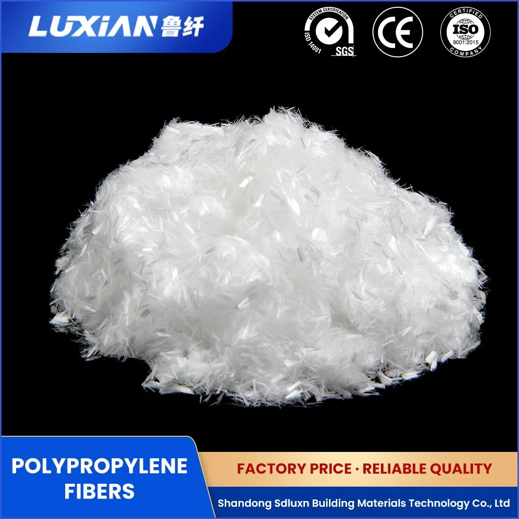 Luxn OEM ODM Custom Polypropylene Synthetic Fiber China White Polypropylene Fine Denier Long Fiber Factory Lxbg/Lxbk Polypropylene Fibers for Construction