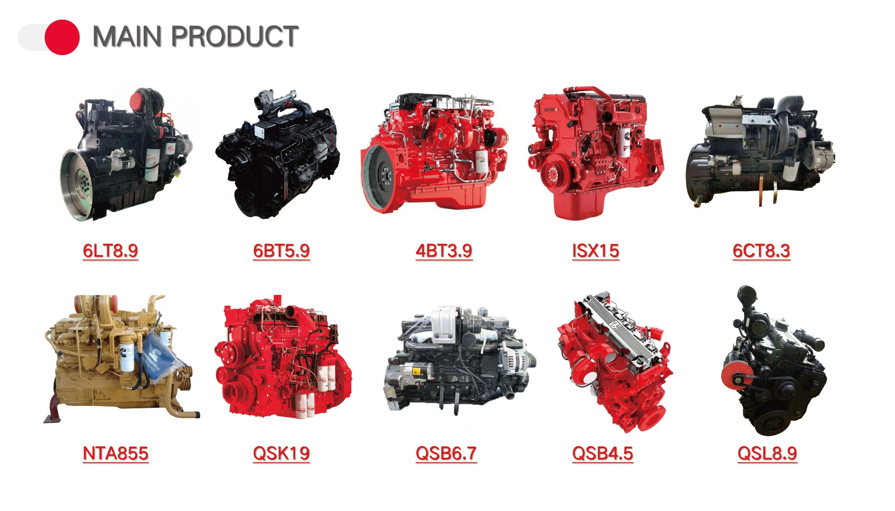 Hot Sale Qsb6.7 adaptador da bomba hidráulica 4989522 4989524 motor Diesel Peças