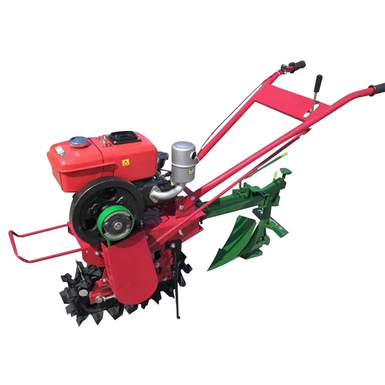 Power Tiller Rotary Cultivator Small Plough Machine Cultivator Gasoline Diesel Engine Mini Self Propelled for Farming