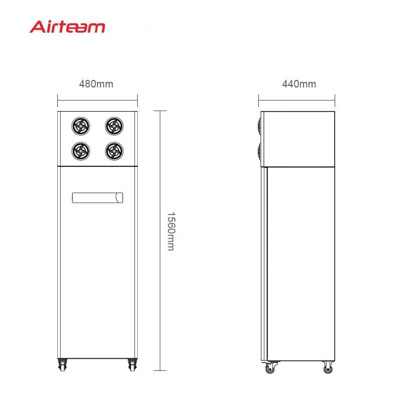 Free Standing Hrv Erv Ventilation System Air Handling Unit Energy Recovery Ventilator