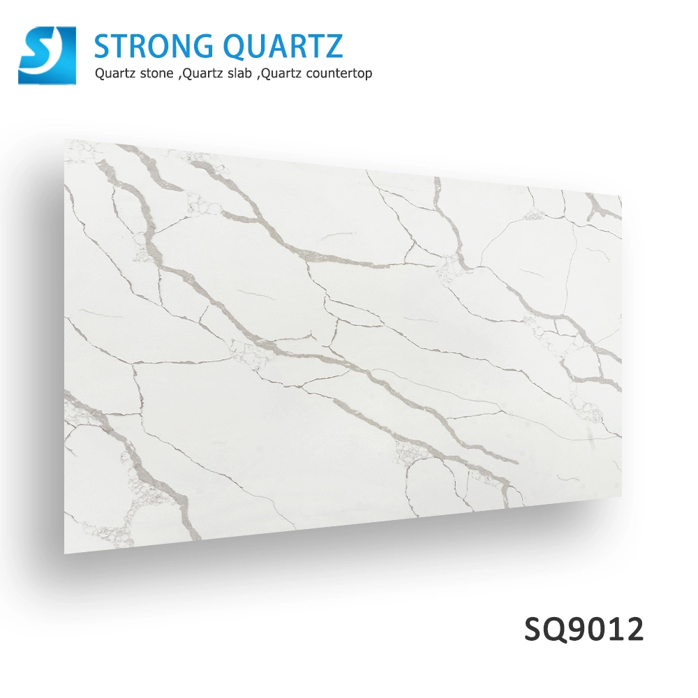 Calacatta White Artificial Quartz Stone for Floor Tiles/Countertop/Table/Vanity Top in China