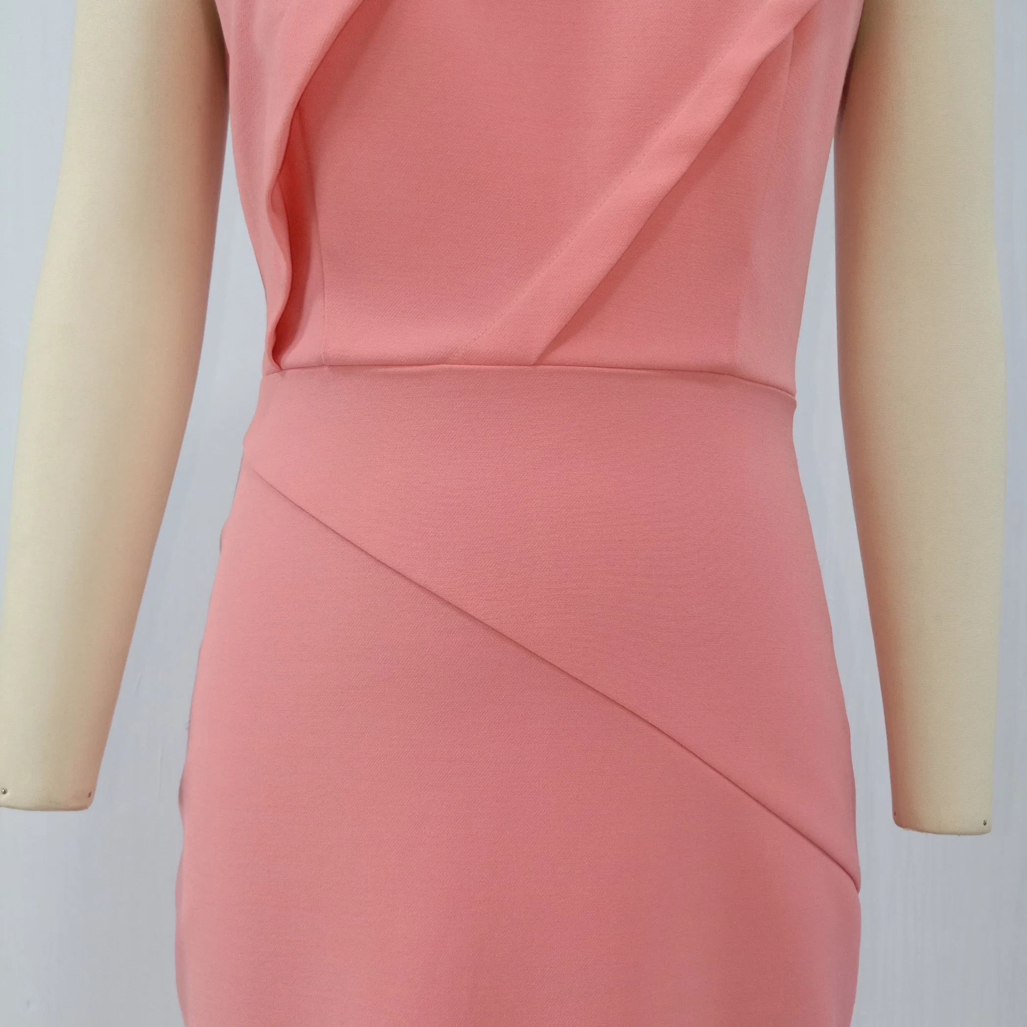 High quality/High cost performance Fashion Elegant Pink Sleeveless Summer Dress Women Clothes for Lady