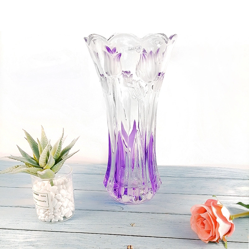 تخصيص الزجاج Vase Clear Glass Flower Vase للمنزل و أدوات زجاجية ديكور للحفلات