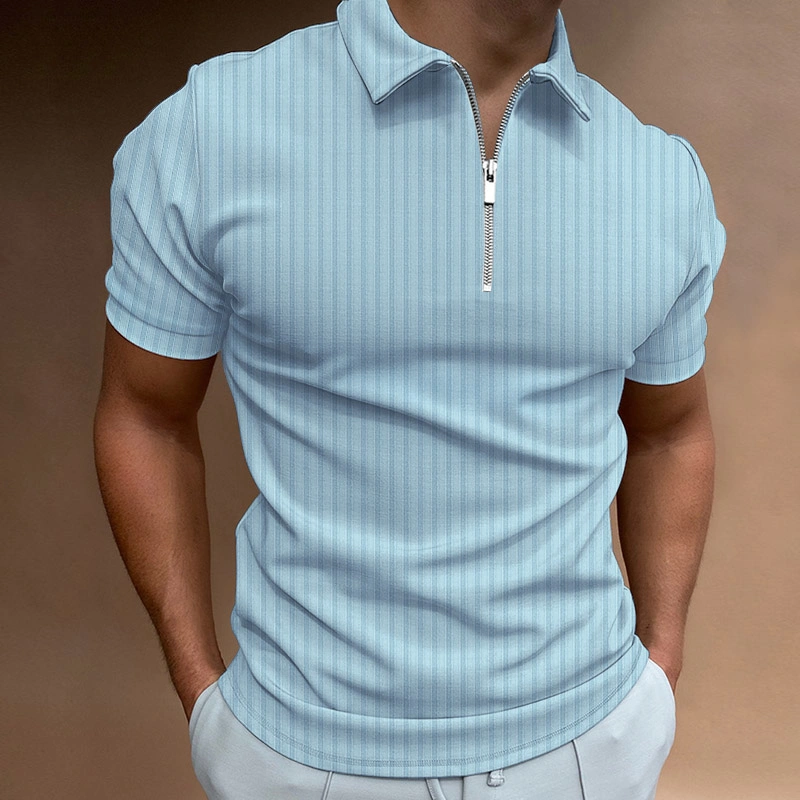 Elasticity Polo Shirt Men&prime; S New Golf Polo Shirts Men Casual Fashion Clothing Short-Sleeved Shirts Summer Tees Man Clothing
