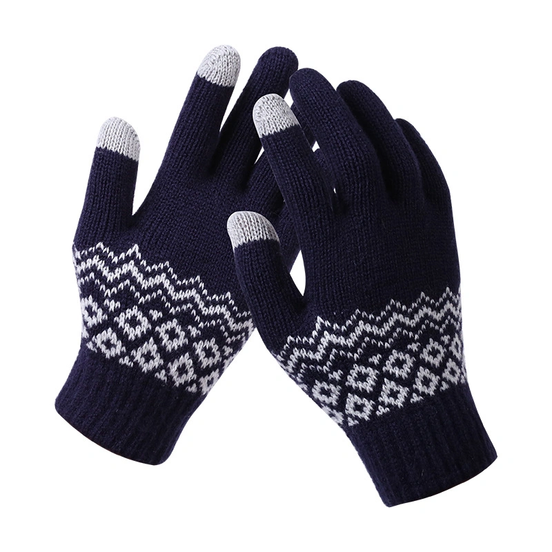 Factory Wholesale/Supplier Ladies Winter Warm Gloves Knitted Touch Screen Gloves