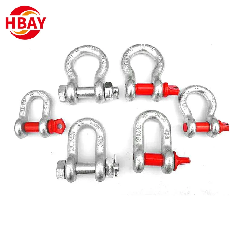 Silver Steel Weifeng Bulk with Label in Carton and Pallet Bow Shackle