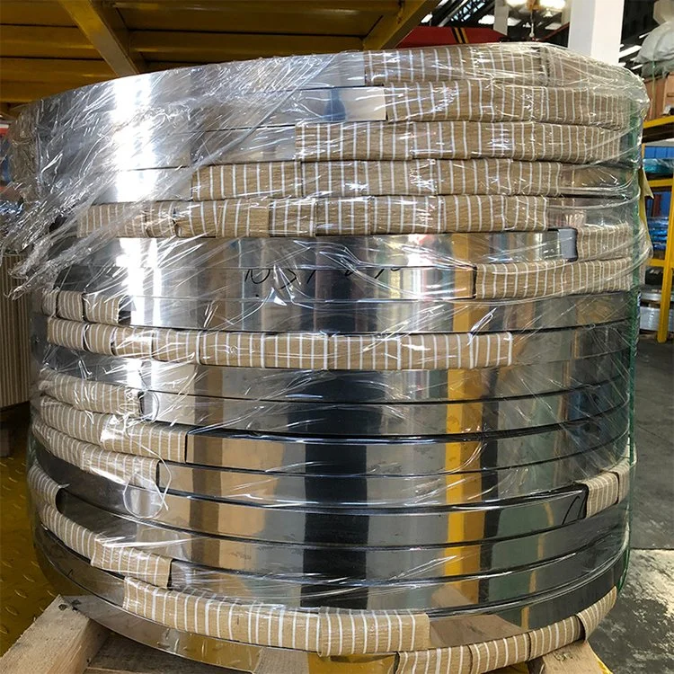 Bandes de 1.4301 Ss 0,8 mm 0,7 mm finition laminé à froid en acier inoxydable, laminés à froid 202 2507 302 303 300 série 3mm-1500mm bord fendu ISO