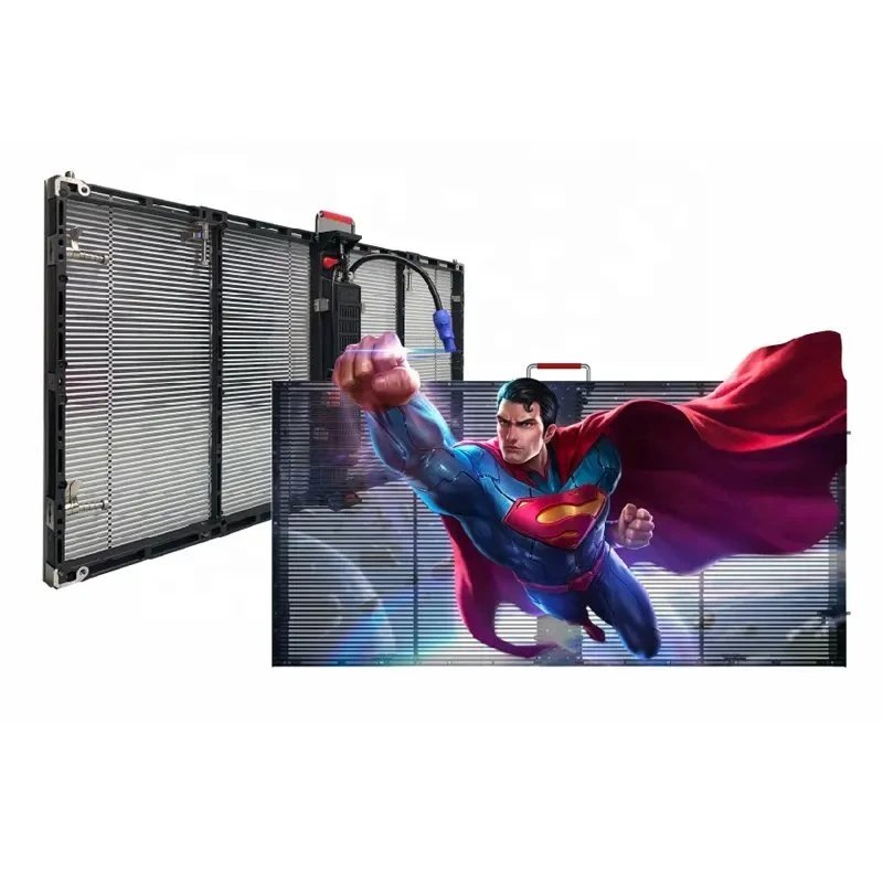 Glass LED Display Outdoor P3.9-7.8 HD Advertising Transparent Flexible Screen