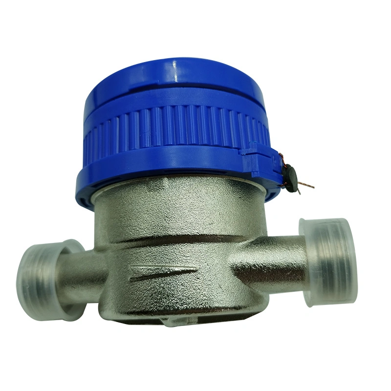 DN15 110mm Length Water Flow Meter Brass Dry Mechanical Water Meter