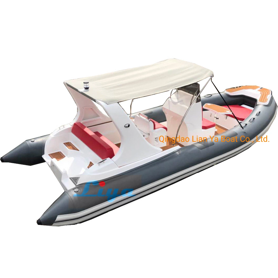 Liya 20ft Rib Inflatable Boat Made in China with Motor for Sale