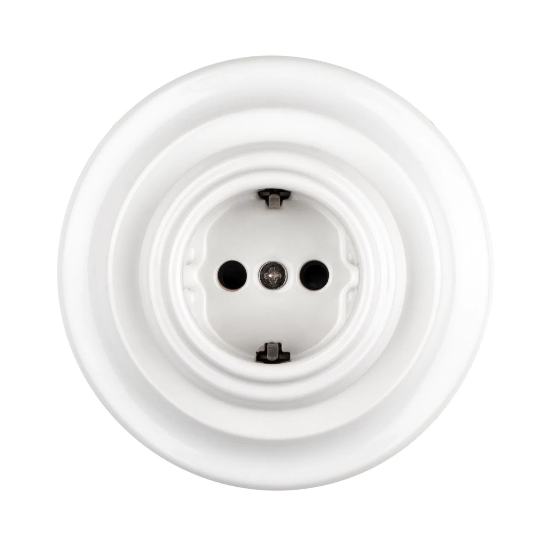 Retro European Standard Porcelain Wall Socket