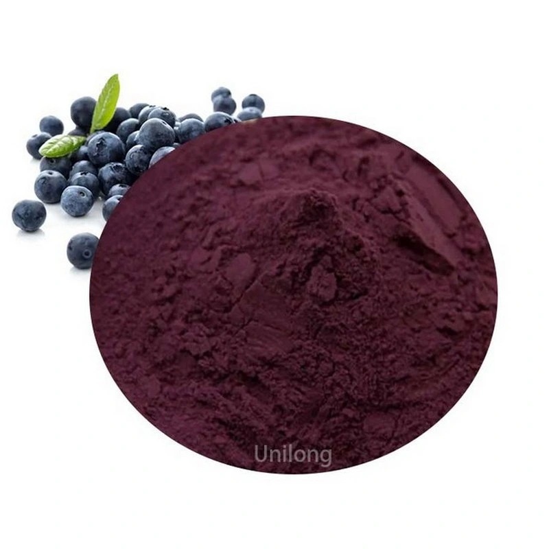 Unilong Hot Sale Blueberry Extrait de fruits en poudre P. E. Anthocyanidins 25 % CAS 84082-34-8