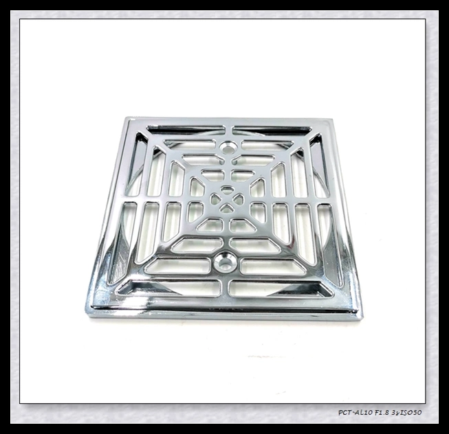 Zinc Alloy 4 Inch Square Shower Drain