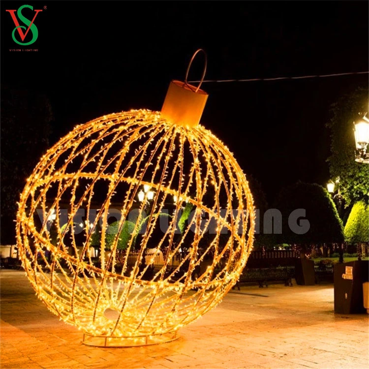 LED Outdoor Christmas Ball Sphere Motif Lights for Lawn Decorations