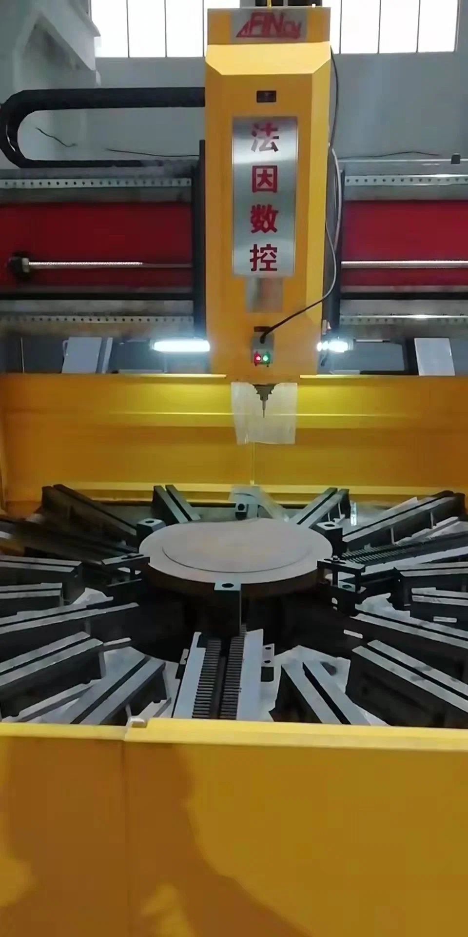 Profundo agujero Taladradora CNC Tubesheet FINCM Estructura de acero de molienda de brida de máquinas herramientas de perforación