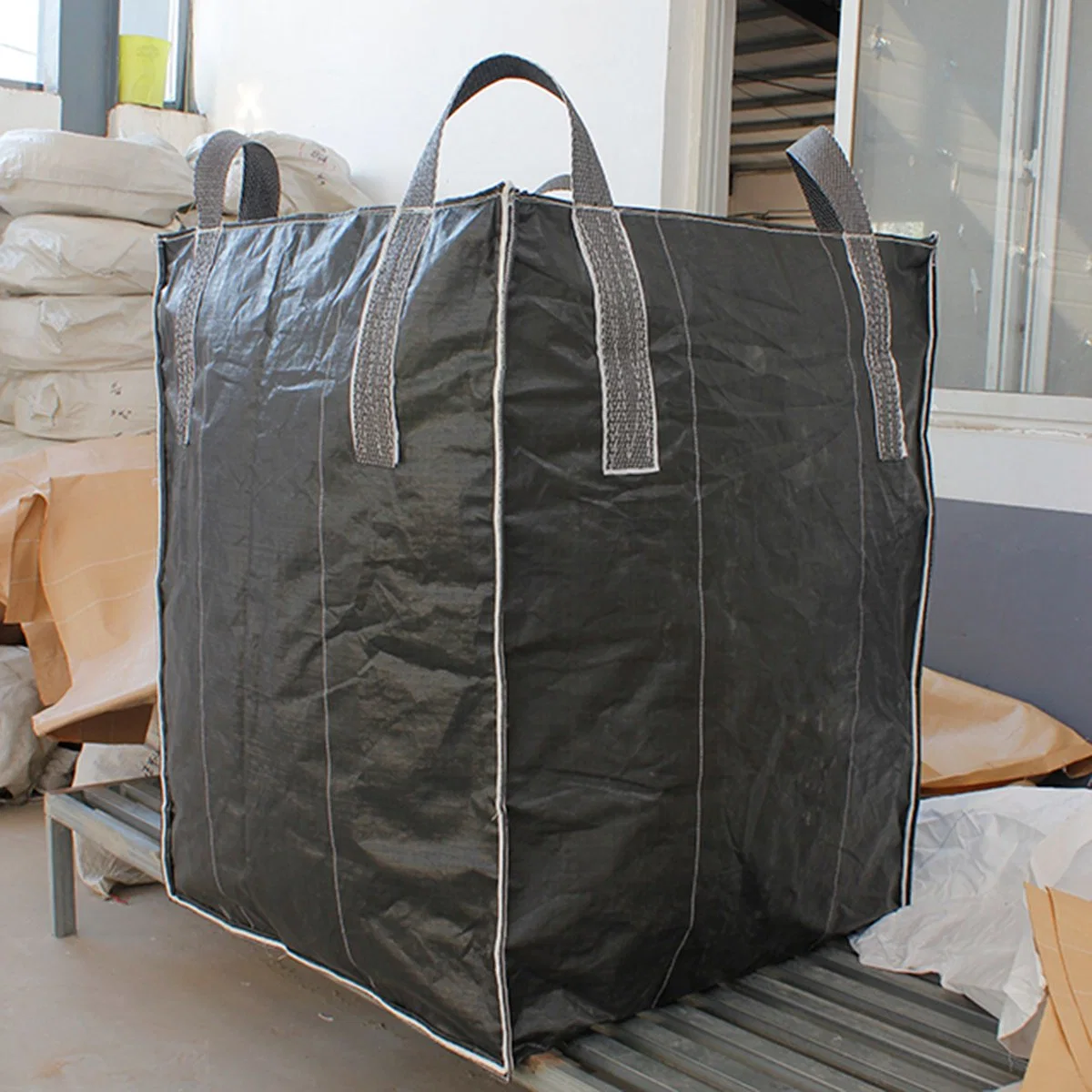 1ton Jumbo Bag 1000kg Super Sack 1250kgs Big Bag Stone Betún Bolsa de PP reutilizable FIBC 1,5ton Bolso de bolita