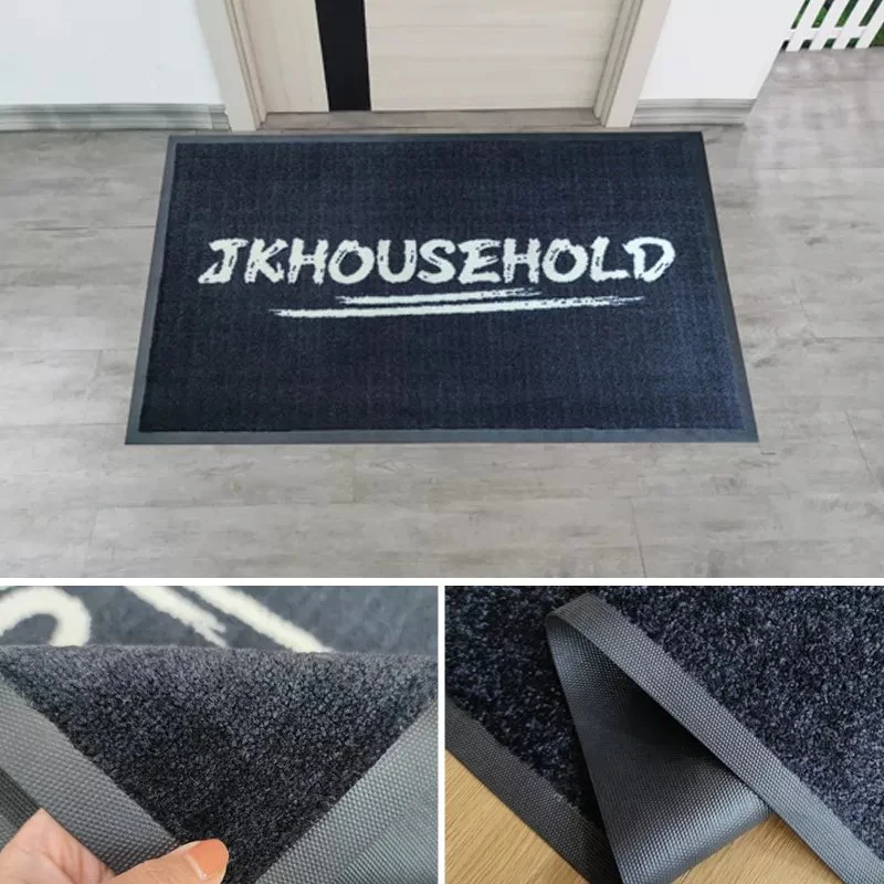 Printed Custom Advertising Gift Logo Carpet Textile Door Mat Floor Mat Good Quality China Factory Provide