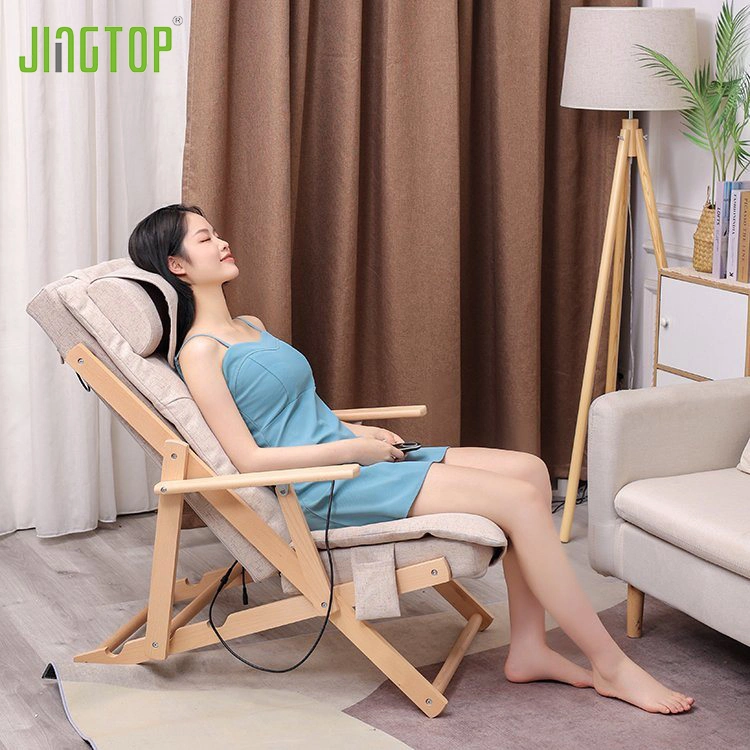 Jingtop plegable portátil eléctrico madera Rocking sillón de masaje sillón reclinable