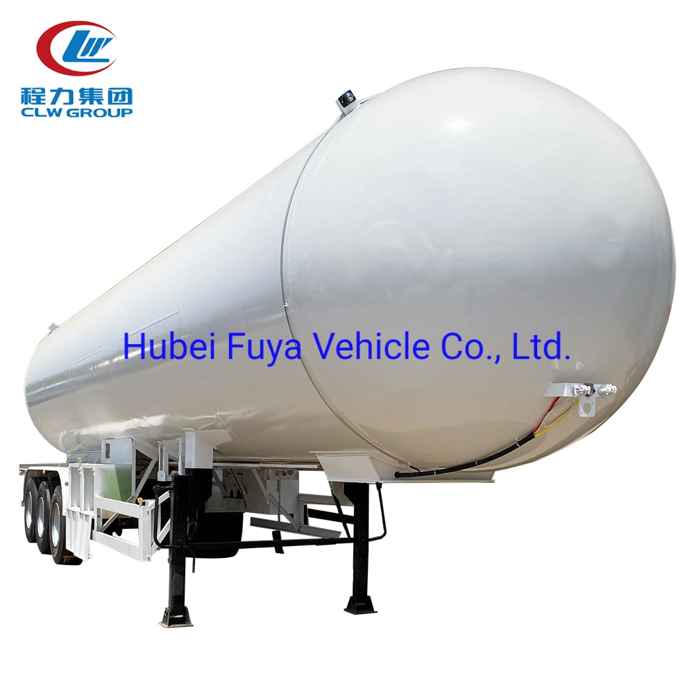 ASME 3 Axles 59.52cbm 60m3 60000liters Q345r LPG Gas Road Tank Trailer with Pump