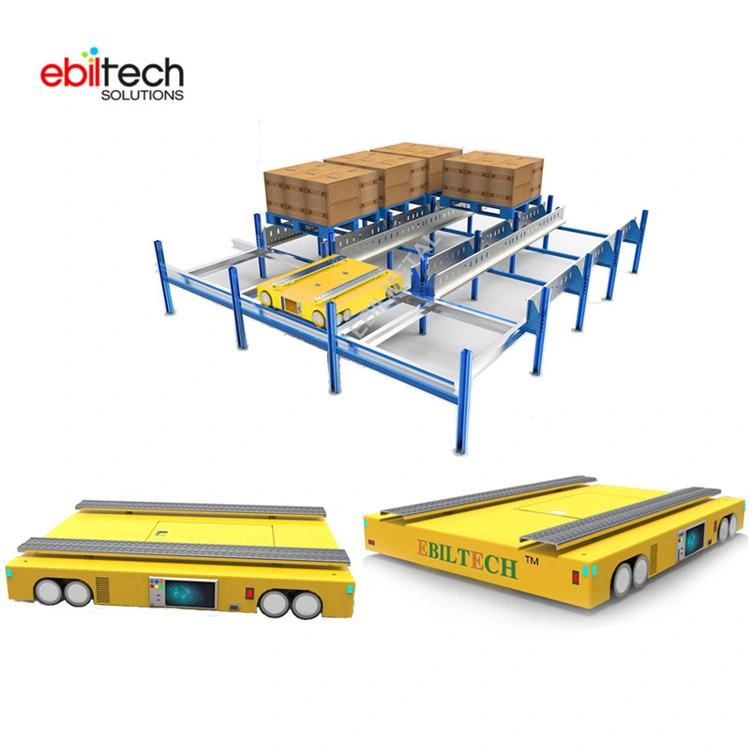 1.5t System Ebiltech Nanjing, China Pallet Runner Racking Four-Way Shuttle Cart