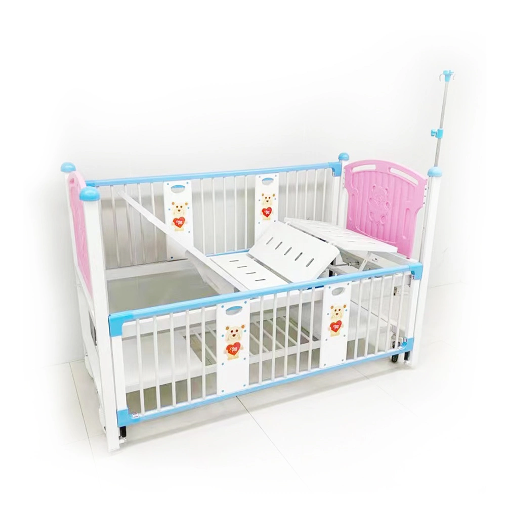 Hospital Furniture Cute Manual Adjustable Kids Nursing Hospital Bed for Home