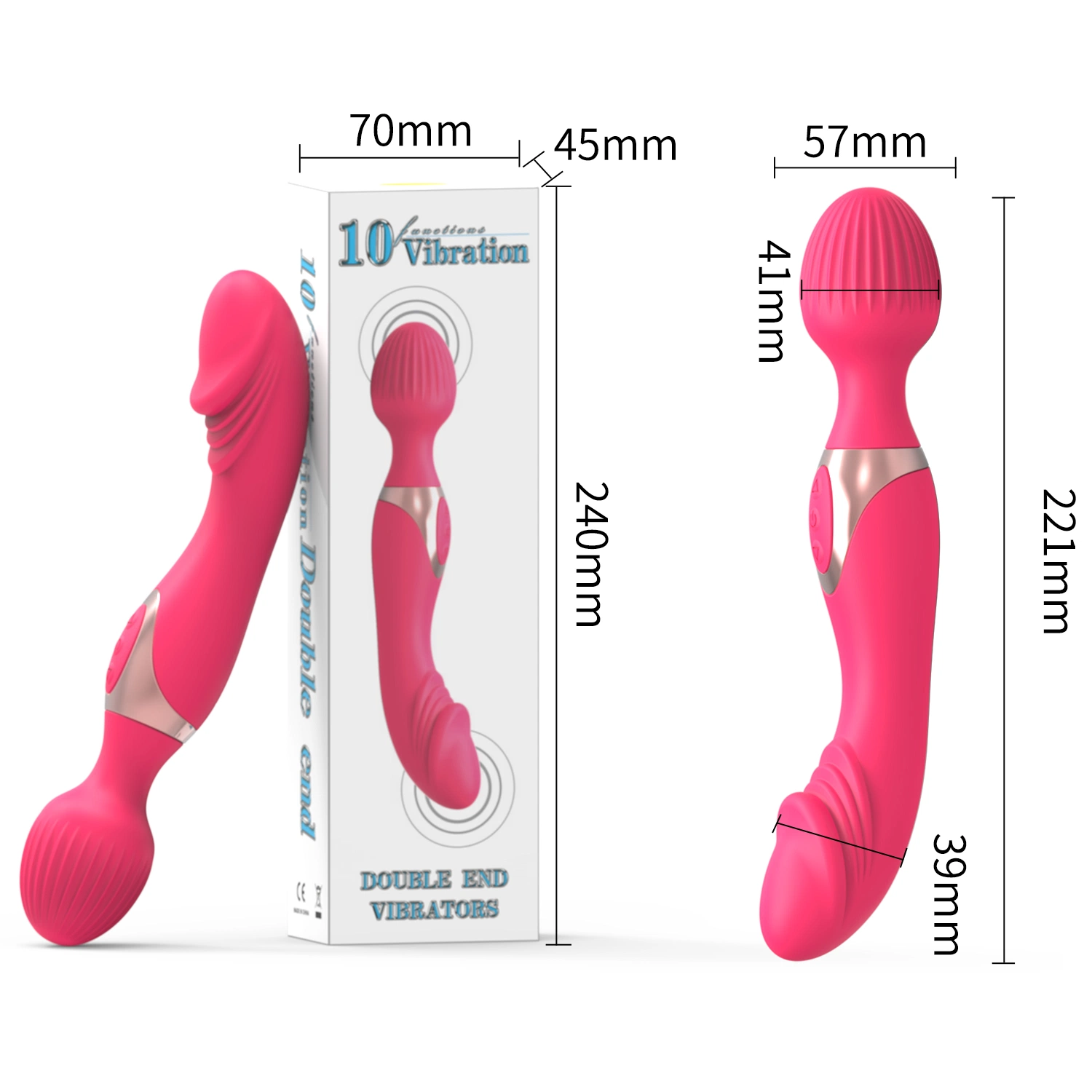 Usine Jouets pour adultes Silicone Masseur vibrant Produit pour adultes Jouet sexuel pour femmes