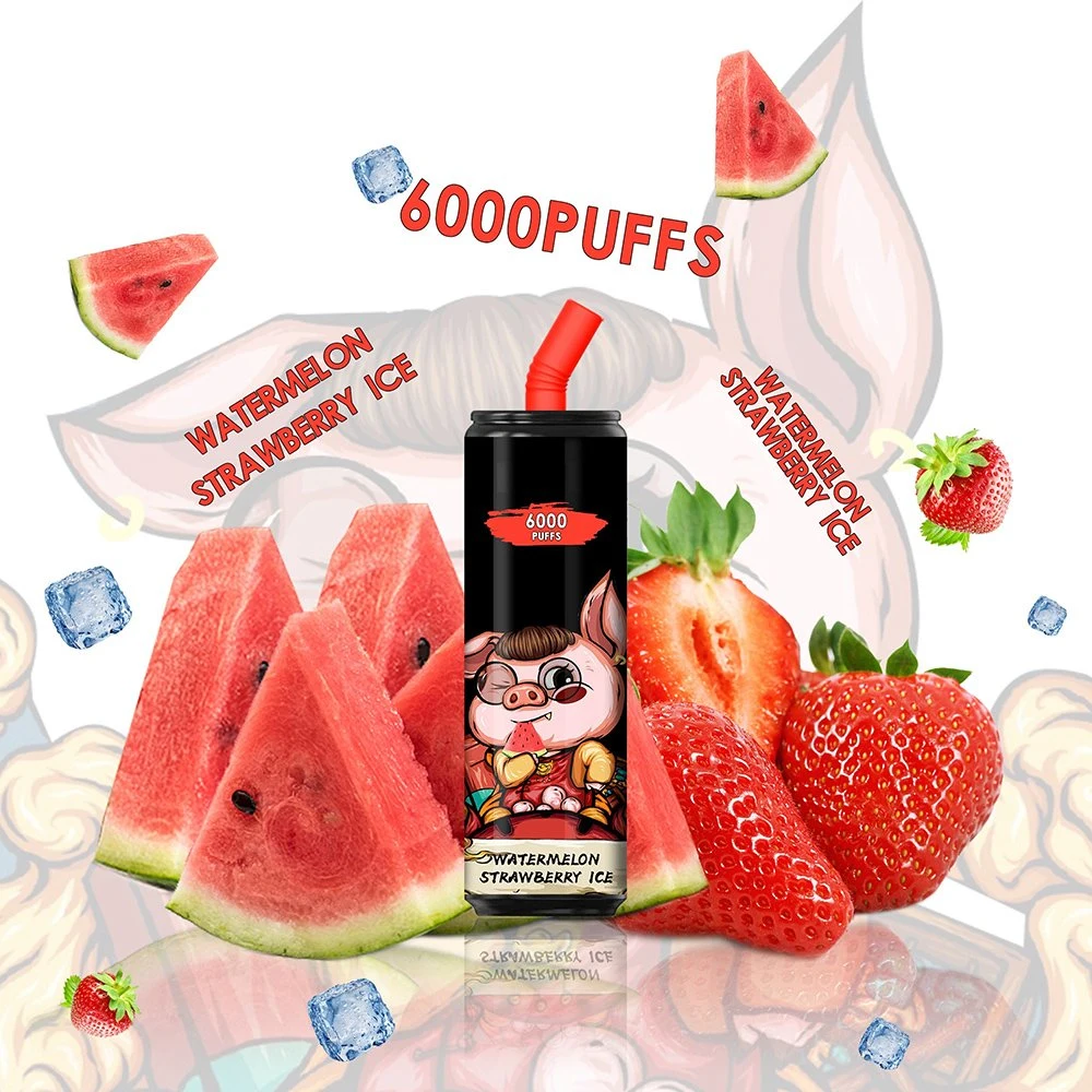 Venda por grosso de sabor descartáveis Elf Vape 6000 fábrica borlas para Barras de caneta e de sumo Hookah cigarros