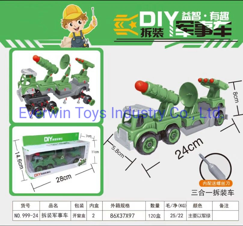 Boy Gift School Toys Plastic Toy Promotion Gift 3 in 1 Troop Vehicle