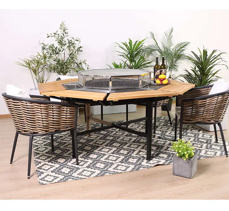 Factory Price Foshan Room Table Set Garden Furnitures Dining Furniture Outdoor Chair