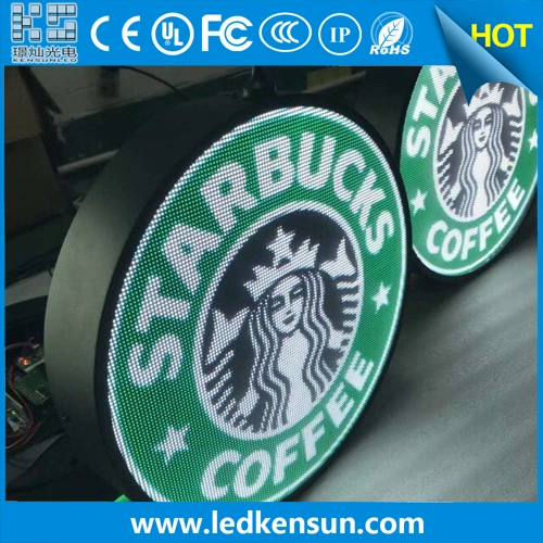 P2.5 Indoor Banner Logo Sign One Side 600mm Diameter Circle Round LED Display